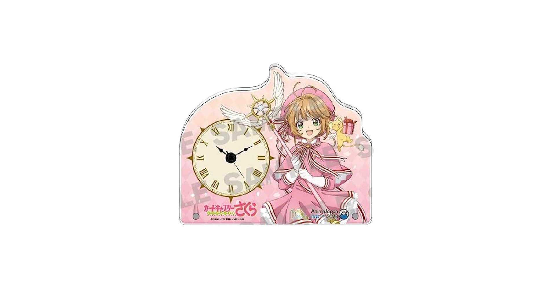 カードキャプターさくら　クッション　アクリル時計　EJアニメホテル サクラタウン 体験型ホテル「EJアニメホテル」にて、TVアニメ「カード